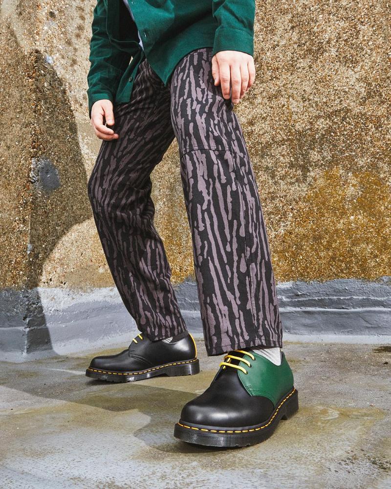 Dr Martens 1461 Contrast Smooth Lær Oxford Sko Herre Svarte | Norge 225CTV